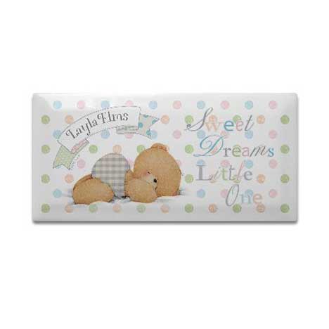 Personalised Forever Friends Baby Hanging Door Plaque £15.99